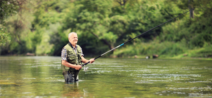 Man fishing